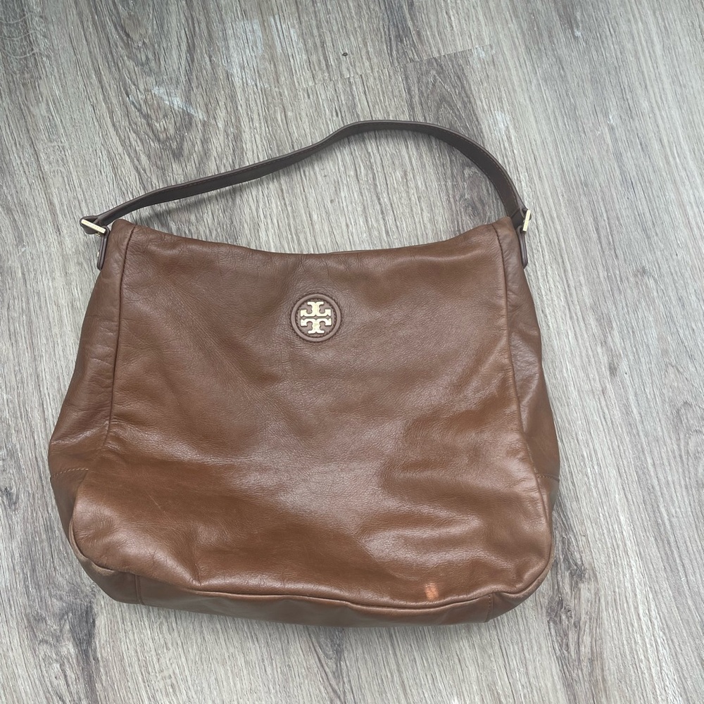 Tory Burch brown leather shoulder bag